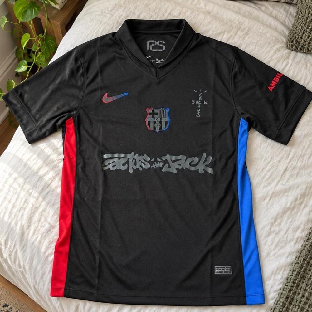 Nike x Travis Scott FC Barcelona 2024/25 Match Away Cactus Jack Jersey